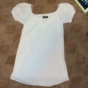 Lulus White off the shoulder tunic or dress